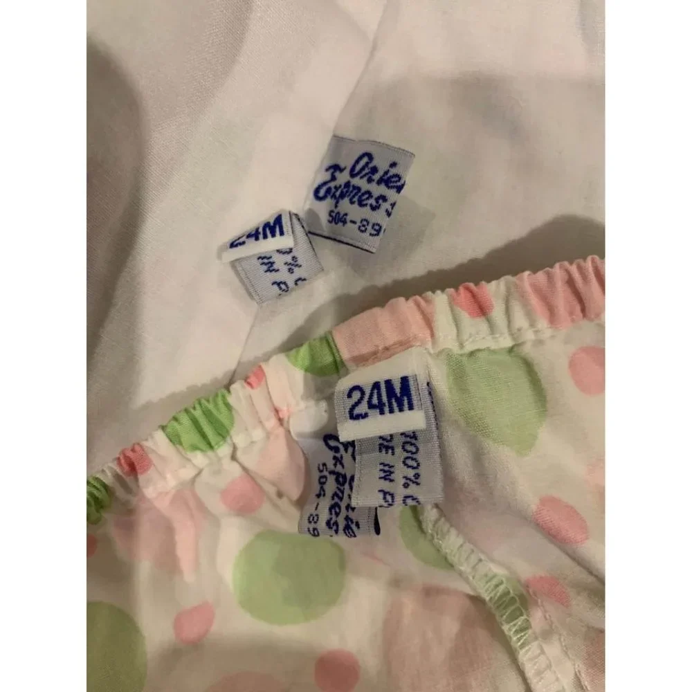 Orient Express baby outfit, polka dot size 24 months (Bin X)